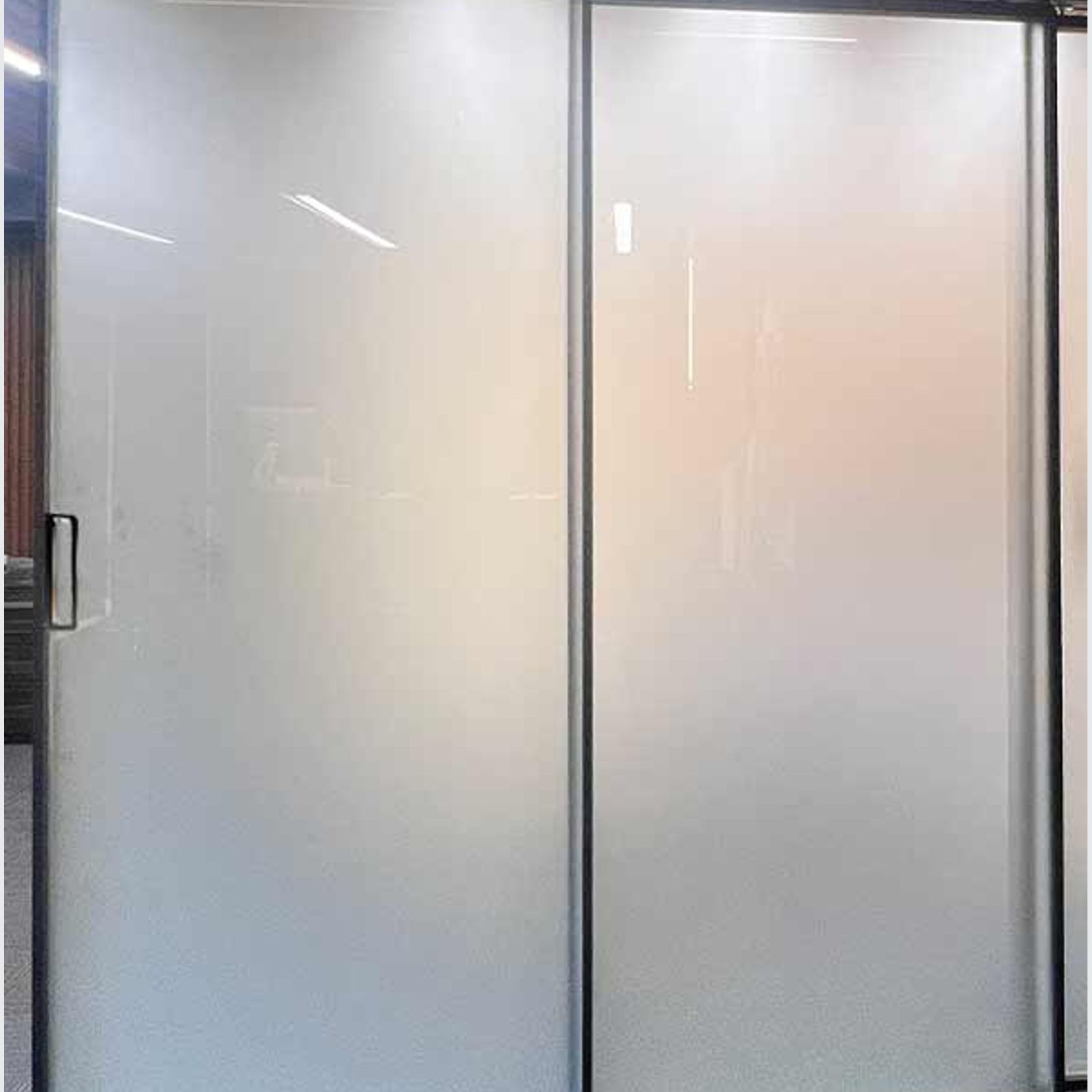 Frosted Toughened Glass Soft-stop Sliding Door gallery detail image