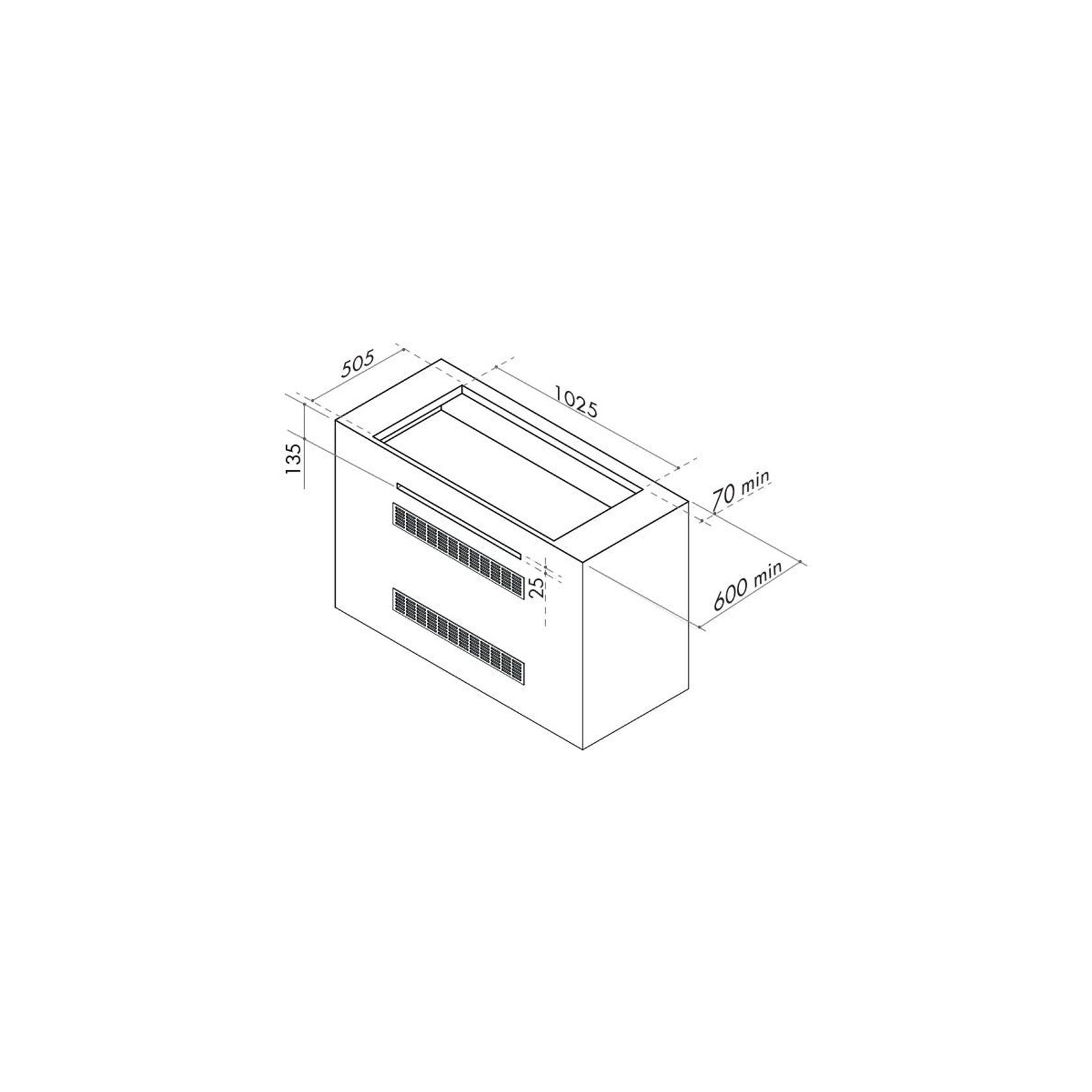 Artusi 104cm 4 Burner Built-In Gas BBQ - Matt Black gallery detail image