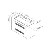 Artusi 104cm 4 Burner Built-In Gas BBQ - Black gallery detail image