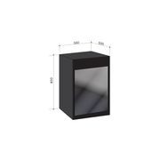 Artusi 100L Freestanding Bar Fridge/ Beverage Centre - Black Glass Door gallery detail image