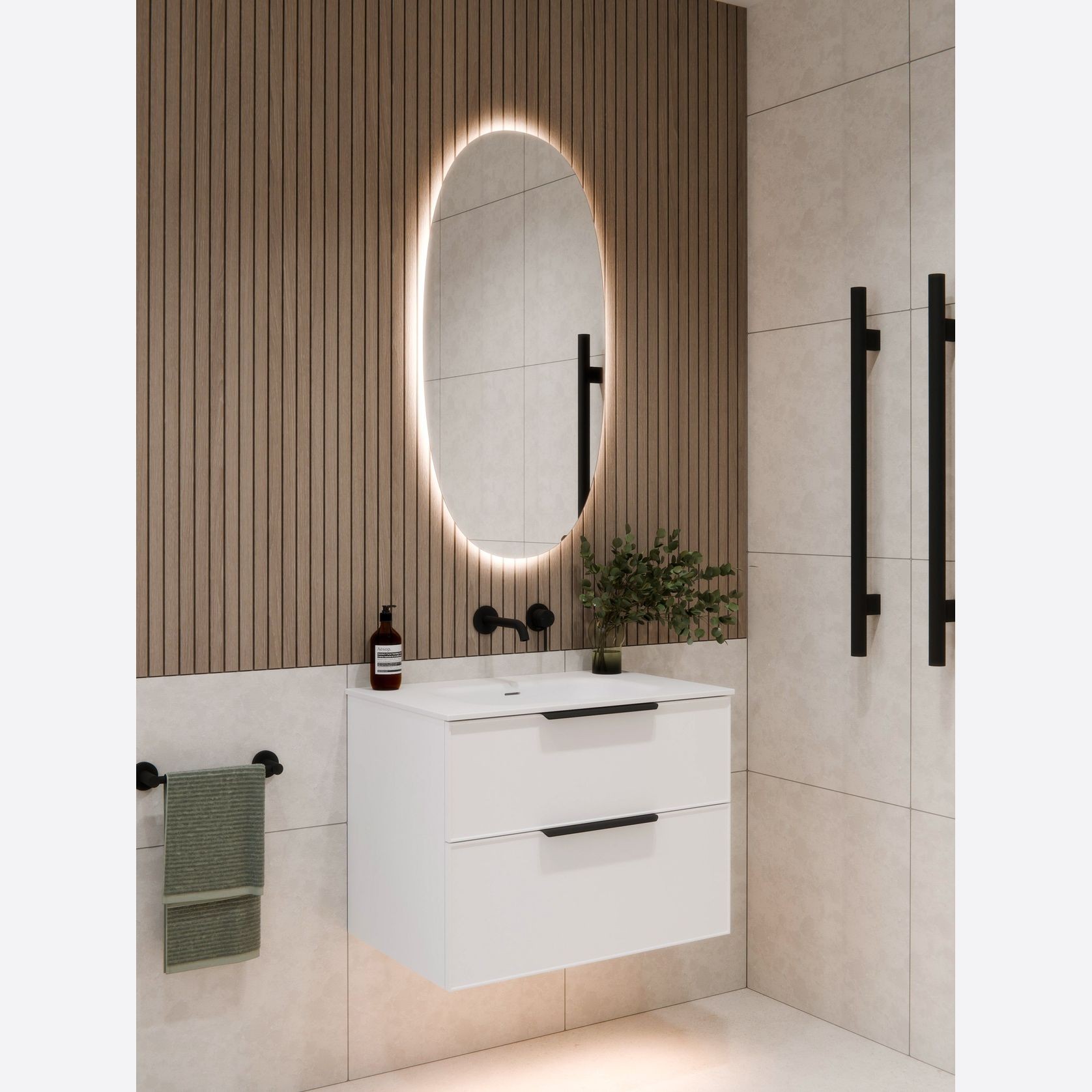 Euro Cervo 525 x 1050 LED Mirror gallery detail image
