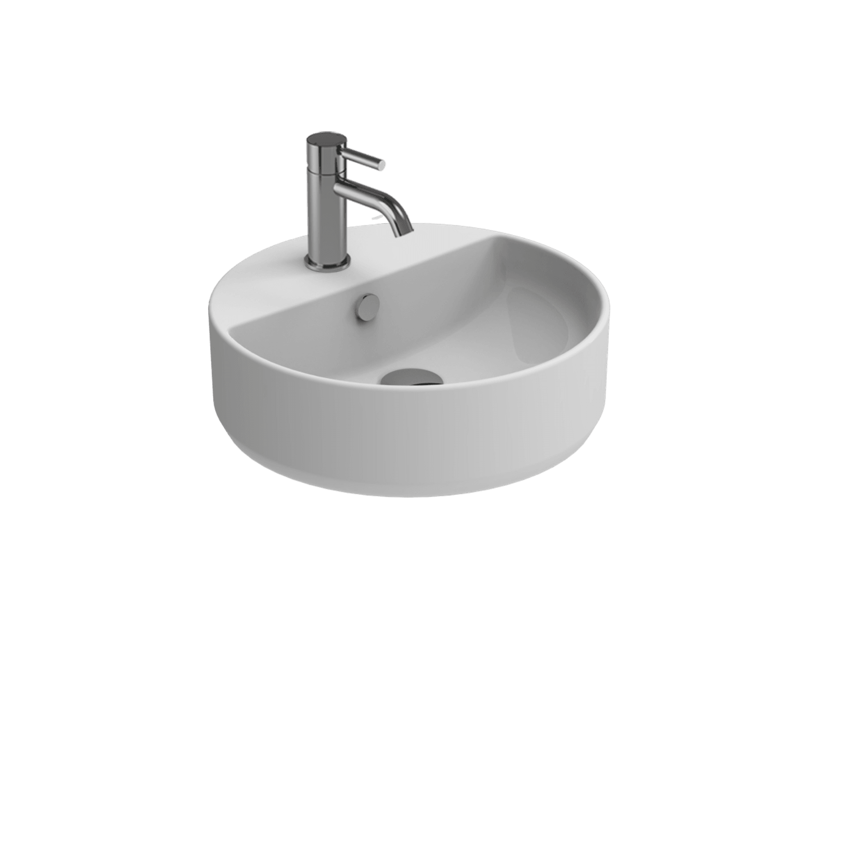 Evo 43 Round Vessel Basin With Taphole gallery detail image