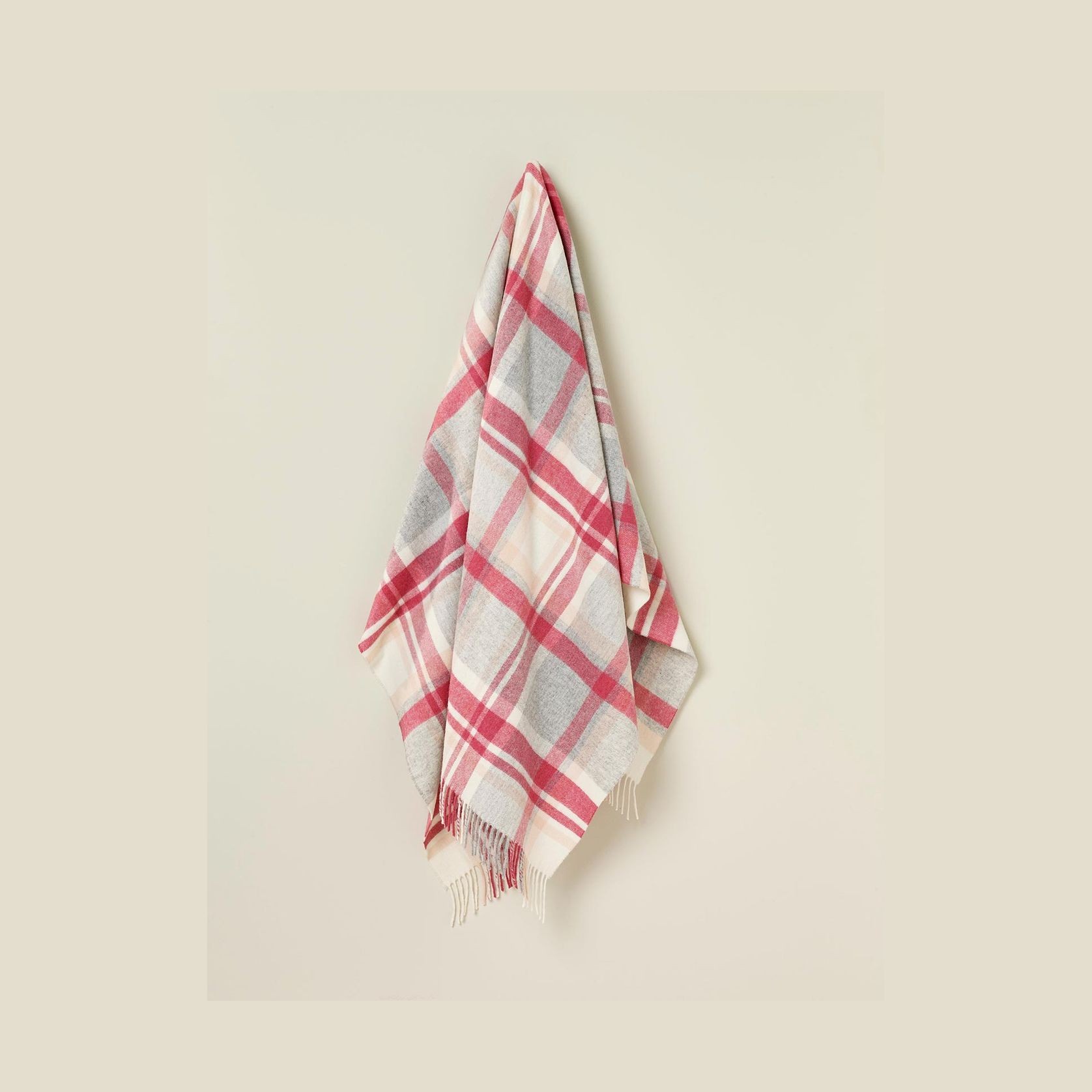 NZ Wool Throw - Portree Pink | 100% Merino Wool gallery detail image
