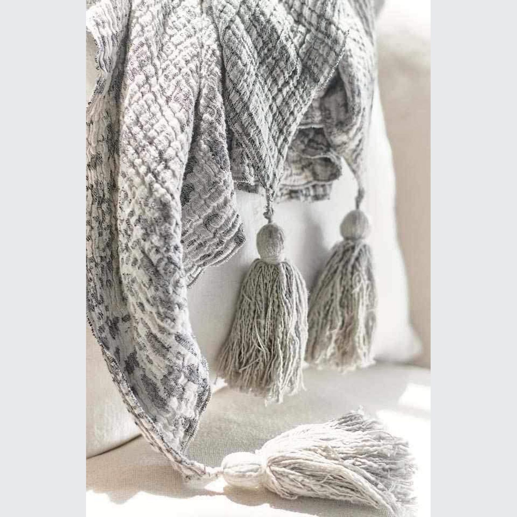 Swirl Throw Ink/White 200 x 180 ArchiPro NZ