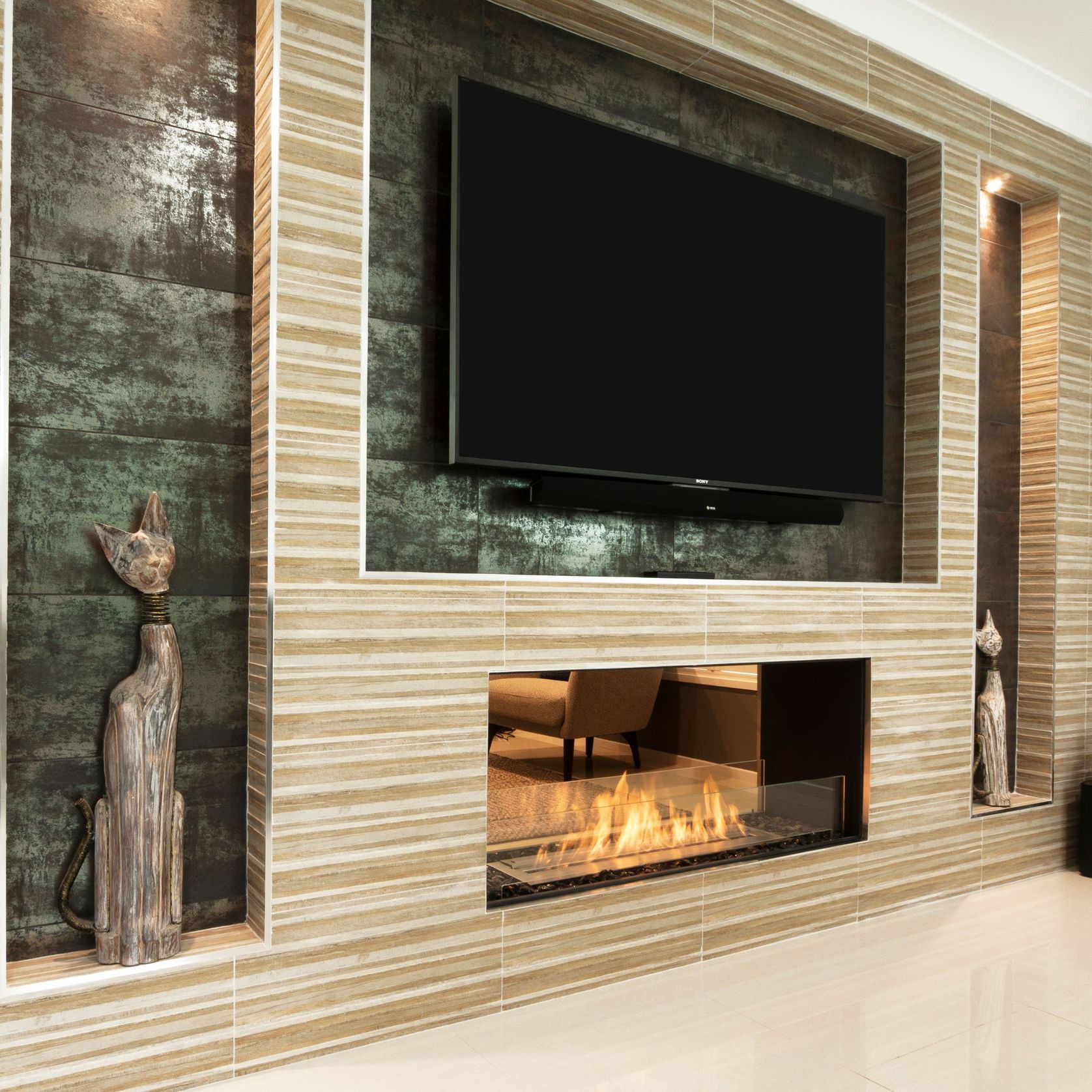 EcoSmart™ Flex 158DB.BX2 Double-Sided Fireplace Insert gallery detail image