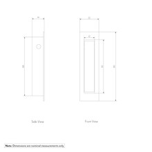 Cavity Slider Edge Pull | Brushed Gunmetal gallery detail image
