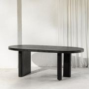 Edra Sculptural Dining Table - Black gallery detail image
