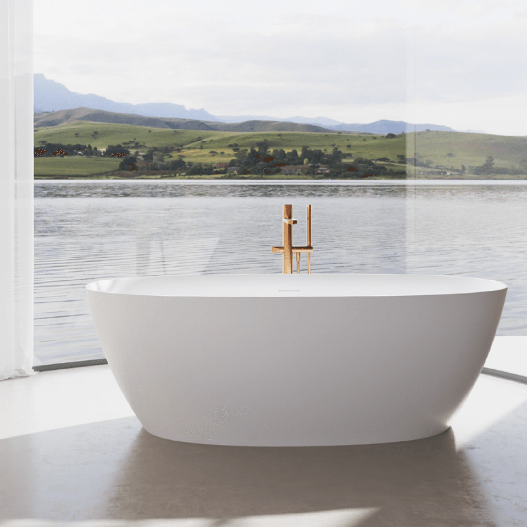 Elisabet Large 1700mm Bath - OV8007 1700 gallery detail image