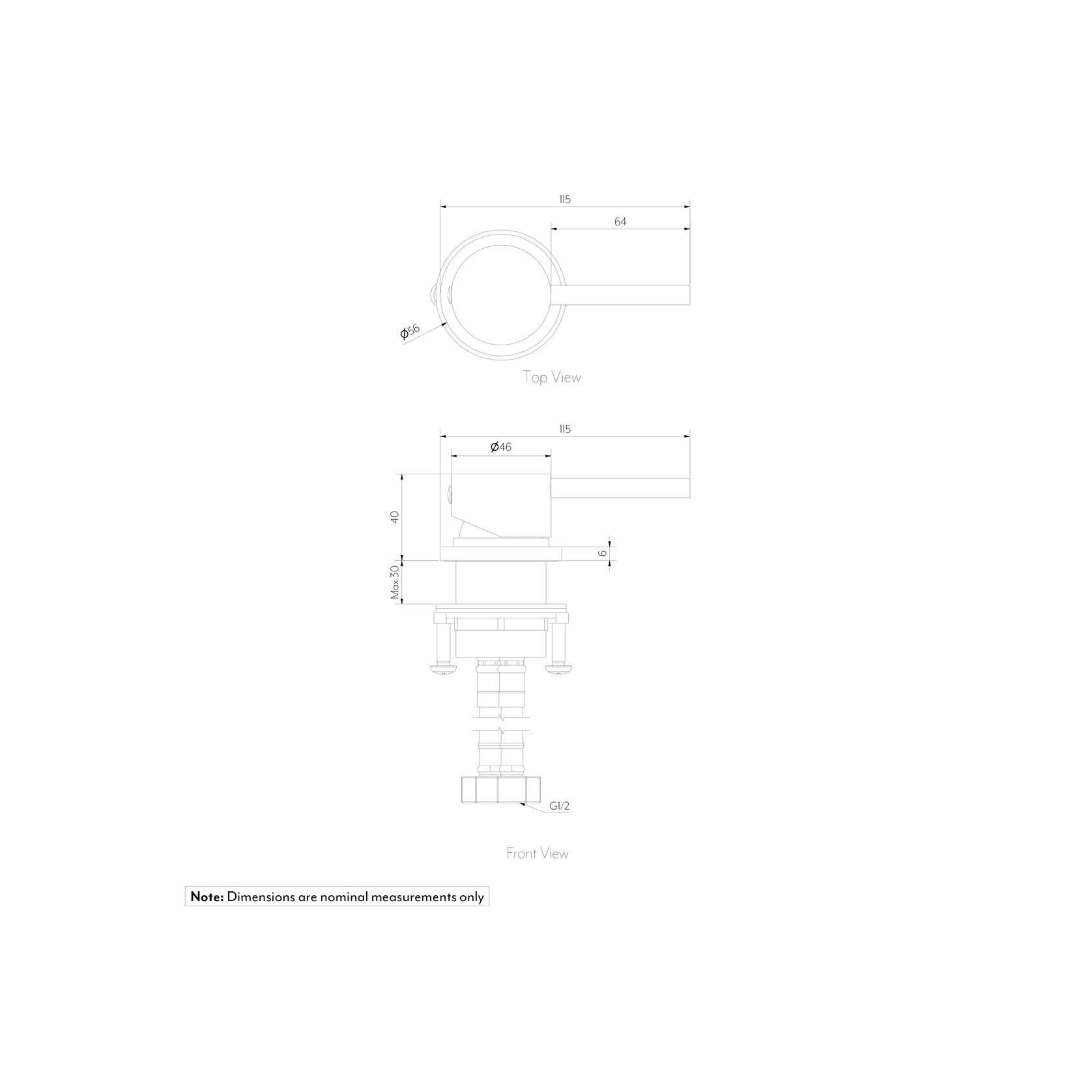Elysian Bench-Mounted Mixer | Brushed Gunmetal gallery detail image