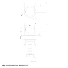 Elysian Bench-Mounted Mixer | Chrome gallery detail image