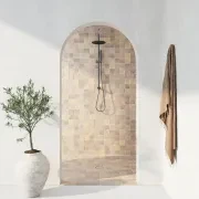 Elysian Gooseneck Shower Rail Set gallery detail image
