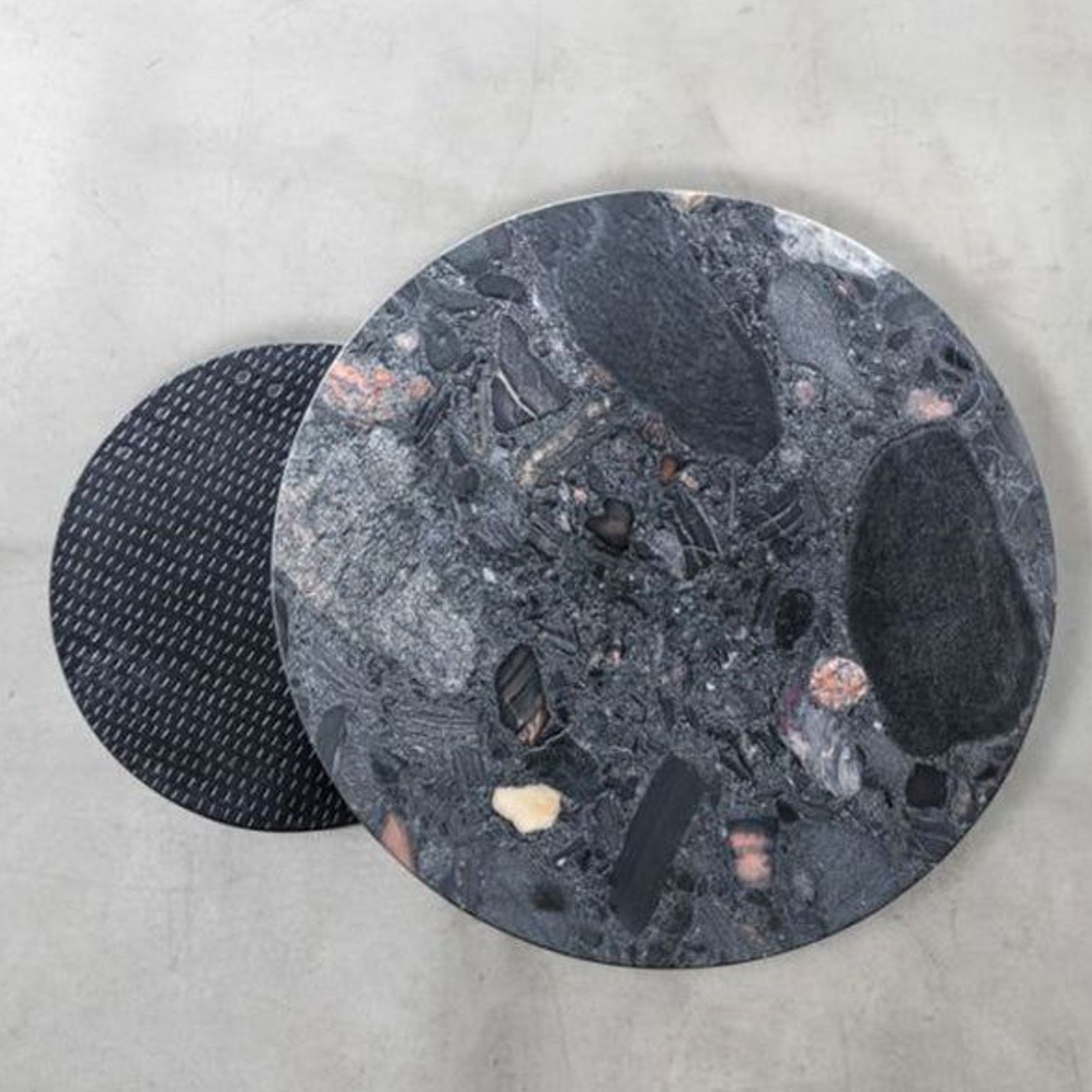 Classic Nested Side Tables (Etched & Norvigo Marble) ArchiPro NZ