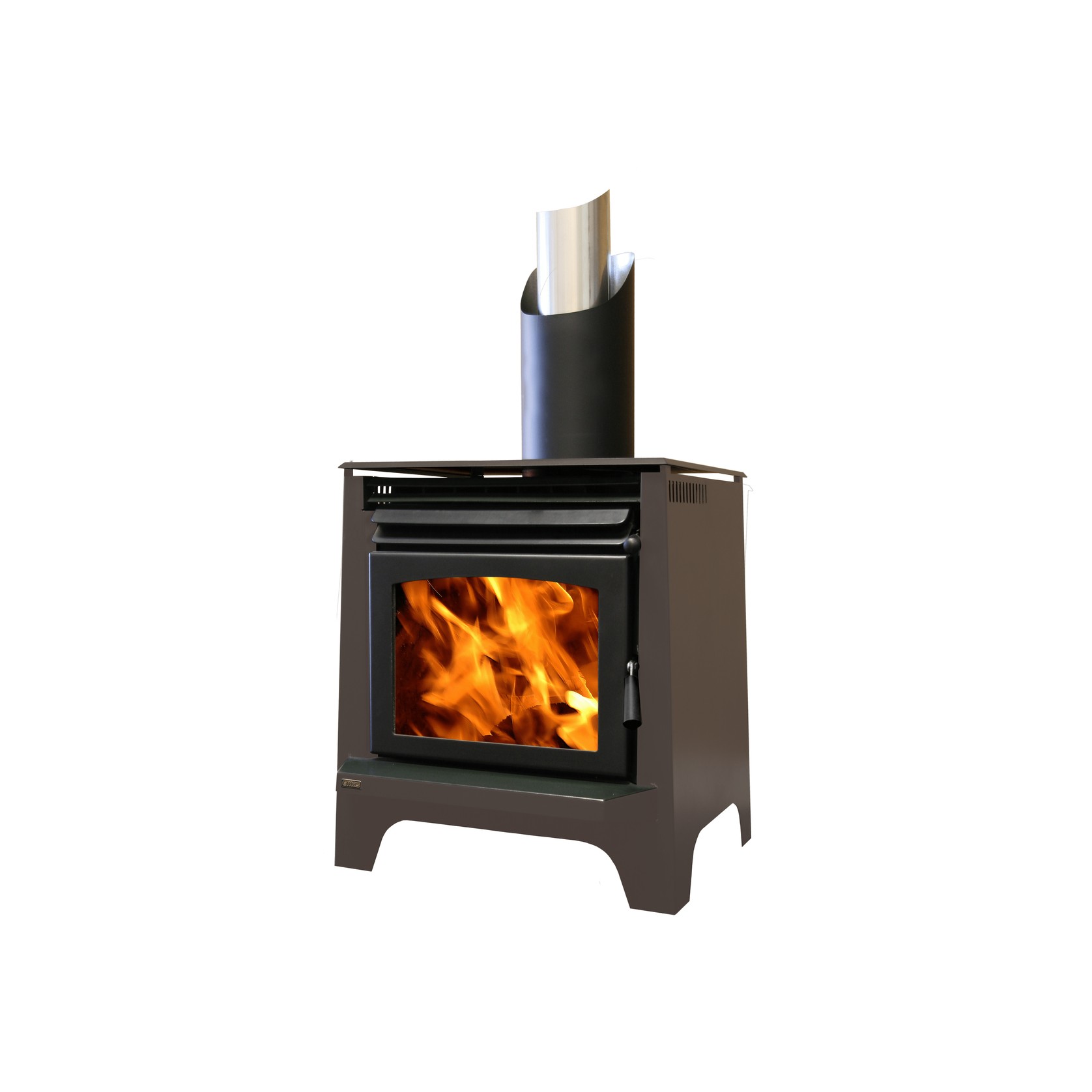 Ethos Phoenix Freestanding Wood Fireplace gallery detail image