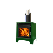 Ethos Phoenix Freestanding Wood Fireplace gallery detail image