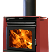 Ethos Phoenix Freestanding Wood Fireplace gallery detail image