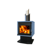 Ethos Genesis Freestanding Wood Fireplace gallery detail image