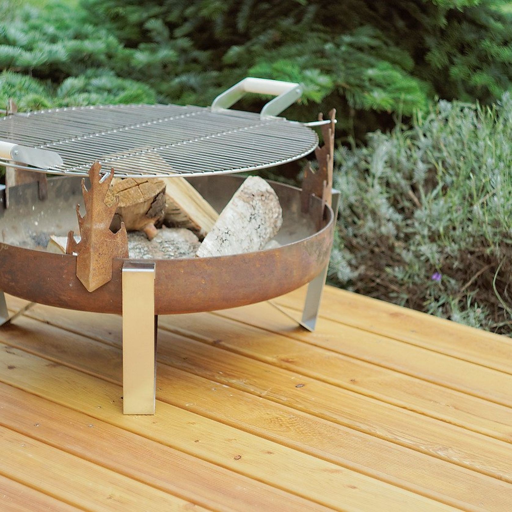 ALFRED RIESS Tashkooh Steel Fire Pit - Medium gallery detail image