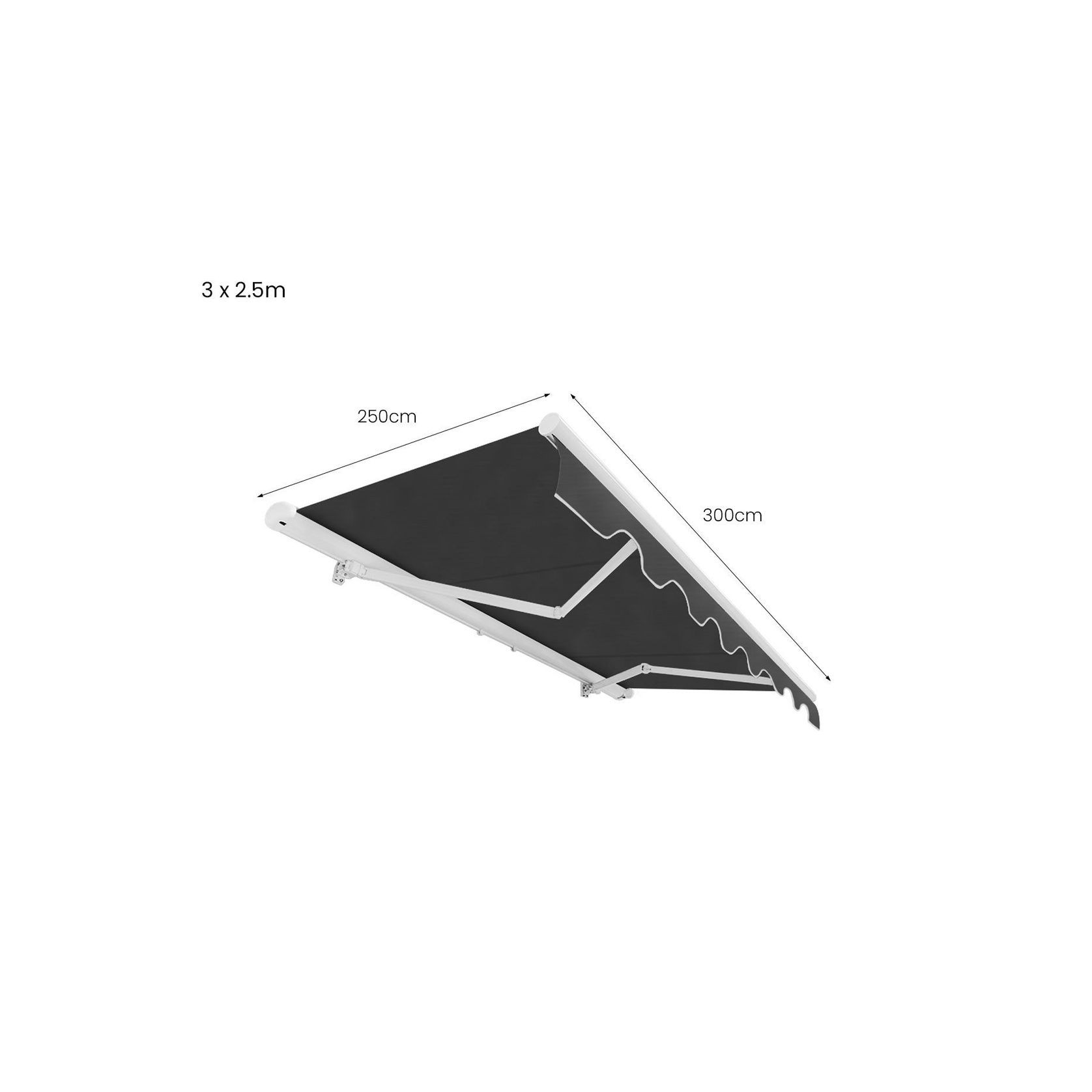 Etna Half Cassette Motorised Retractable Awning(valance removable) gallery detail image