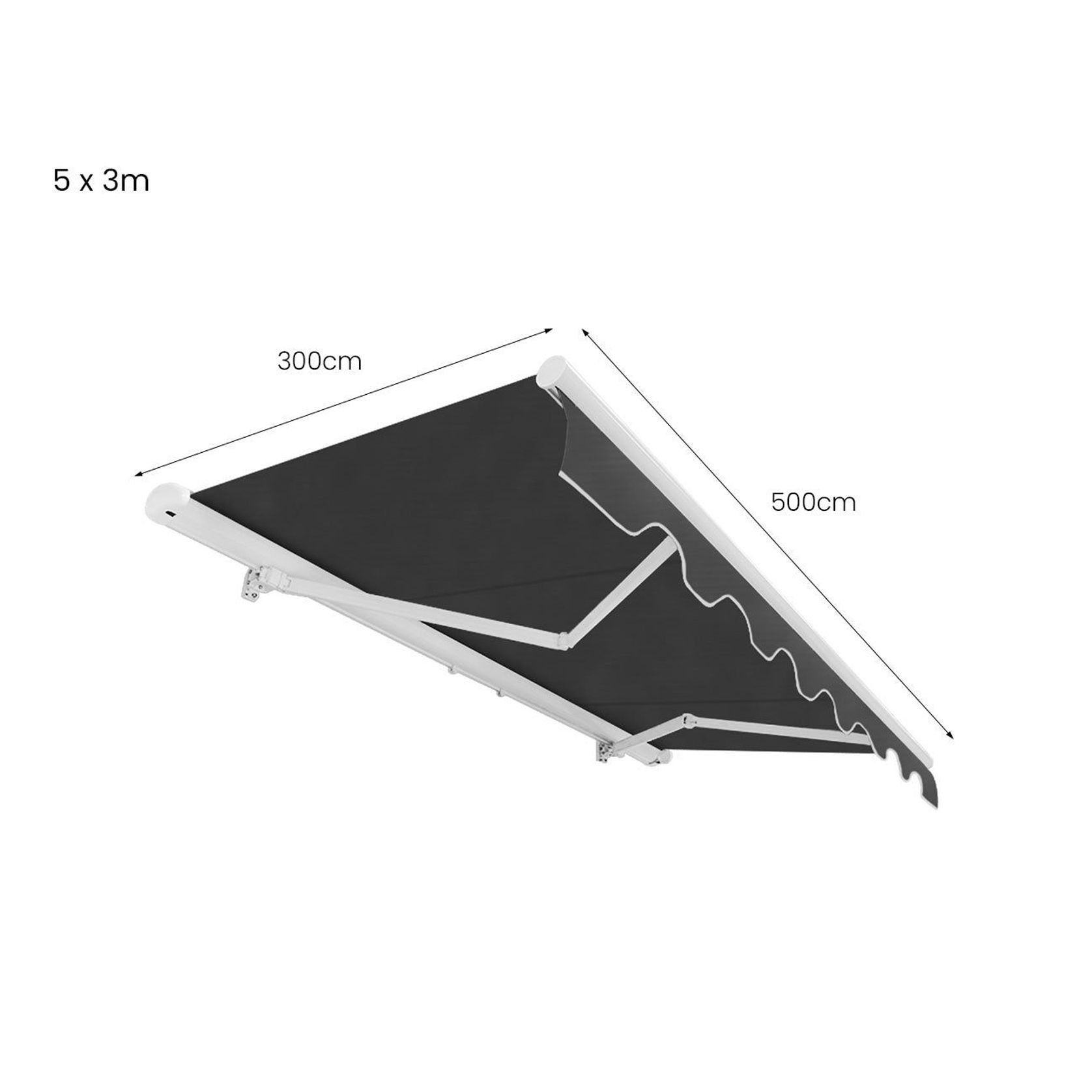 Etna Half Cassette Motorised Retractable Awning(valance removable) gallery detail image