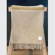 NZ Merino Throw Blanket - Henley Beige | 100% Pure Wool gallery detail image