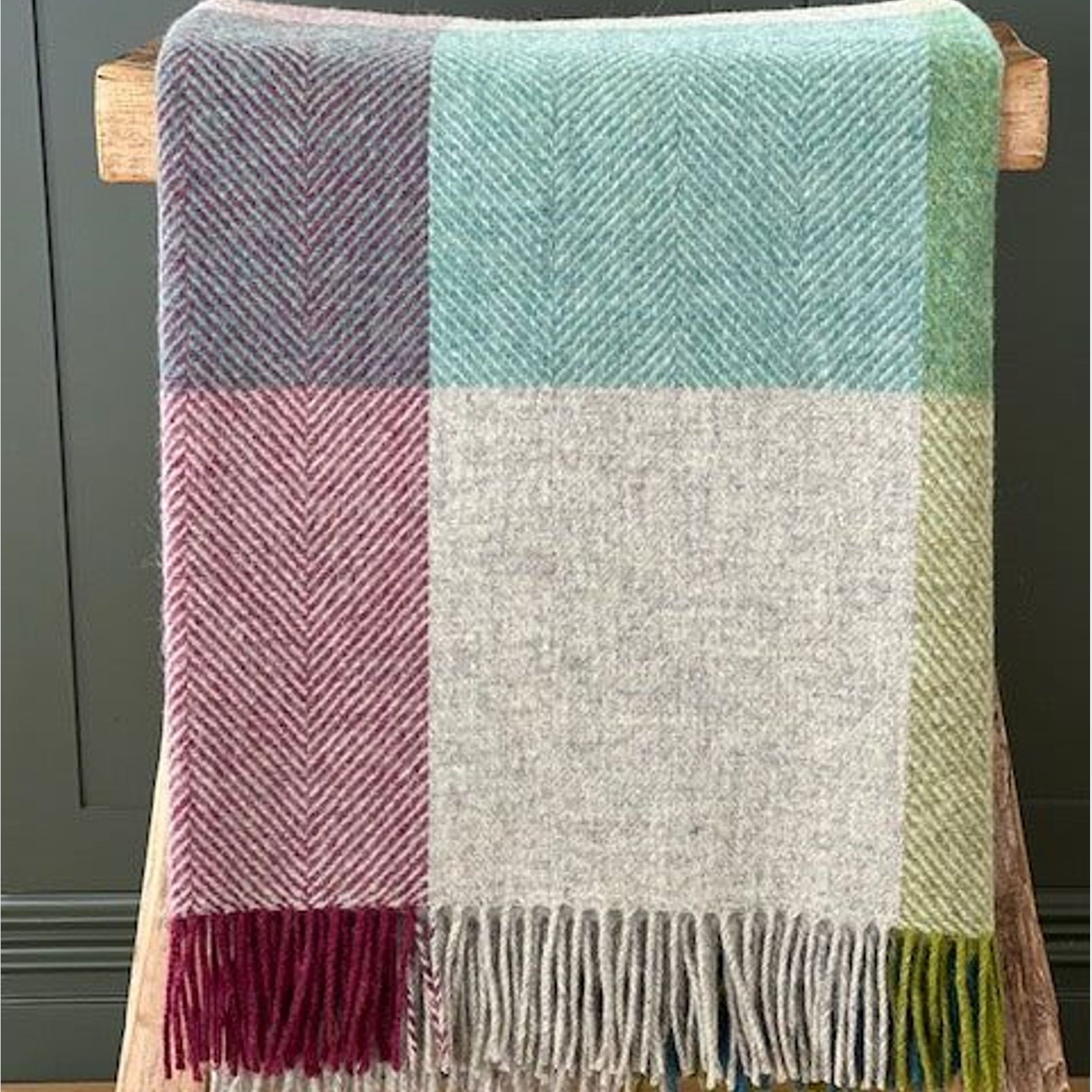 NZ Wool Throw - Harland Heather | 100% Pure Wool gallery detail image