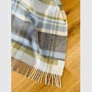 NZ Wool Throw - Portree Duck Egg | 100% Merino Wool gallery detail image