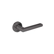 F1187L Lever Handle On Round Small Rose Nickel Graphite gallery detail image