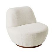 Pace White Boucle Occasional Chair gallery detail image