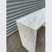 Waterfall Hallway Console - Carrara Marble | Natural Stone Co. gallery detail image