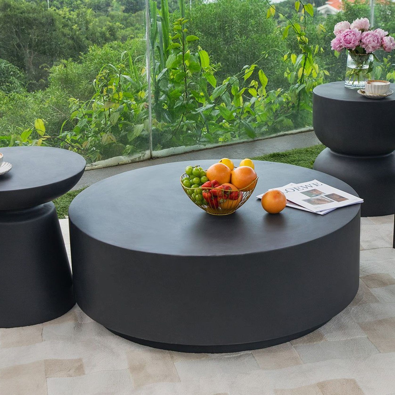 Rome Coffee Table Large Slate Black gallery detail image
