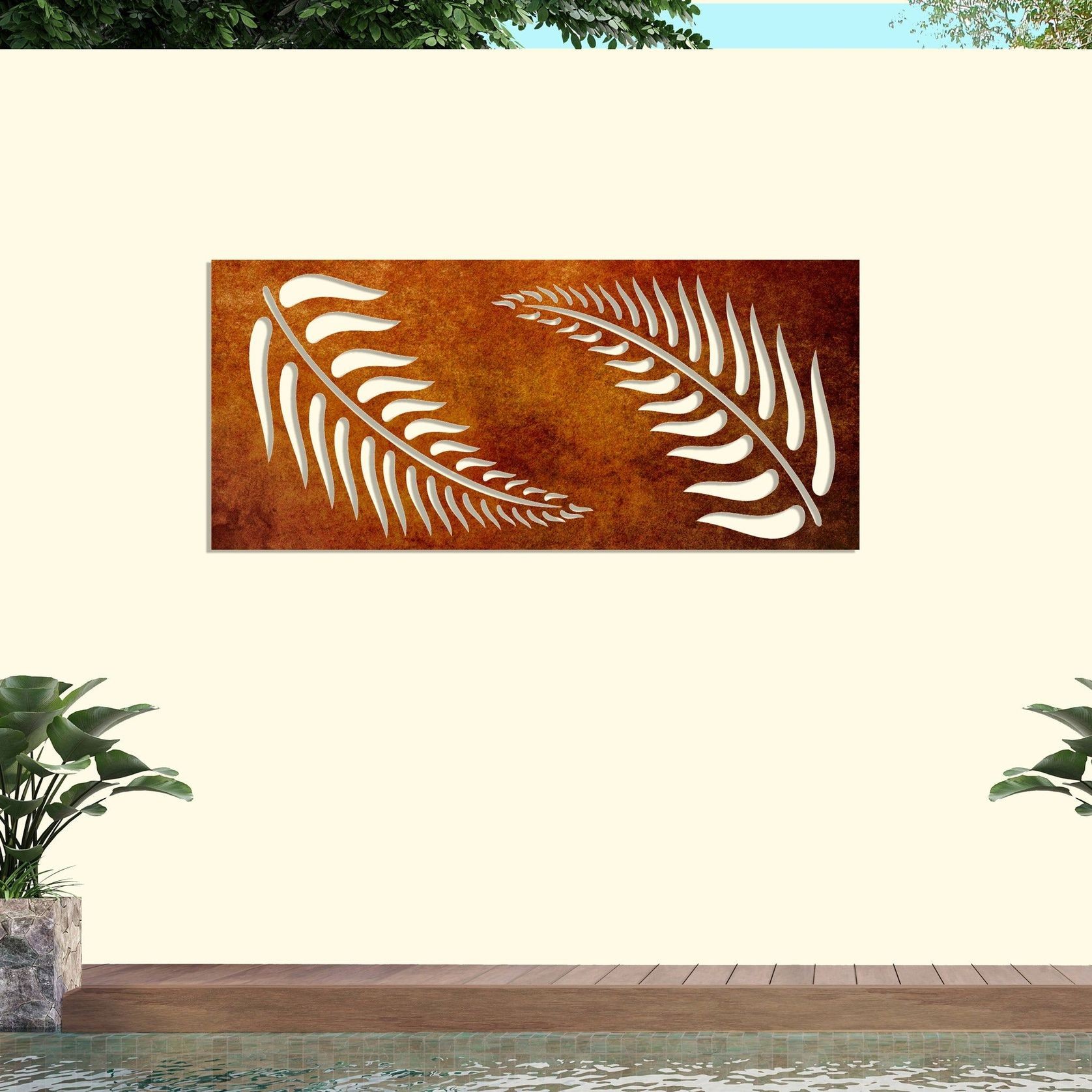 FERN PANEL 2 - Decorative Laser Cut Balustrade Panel gallery detail image