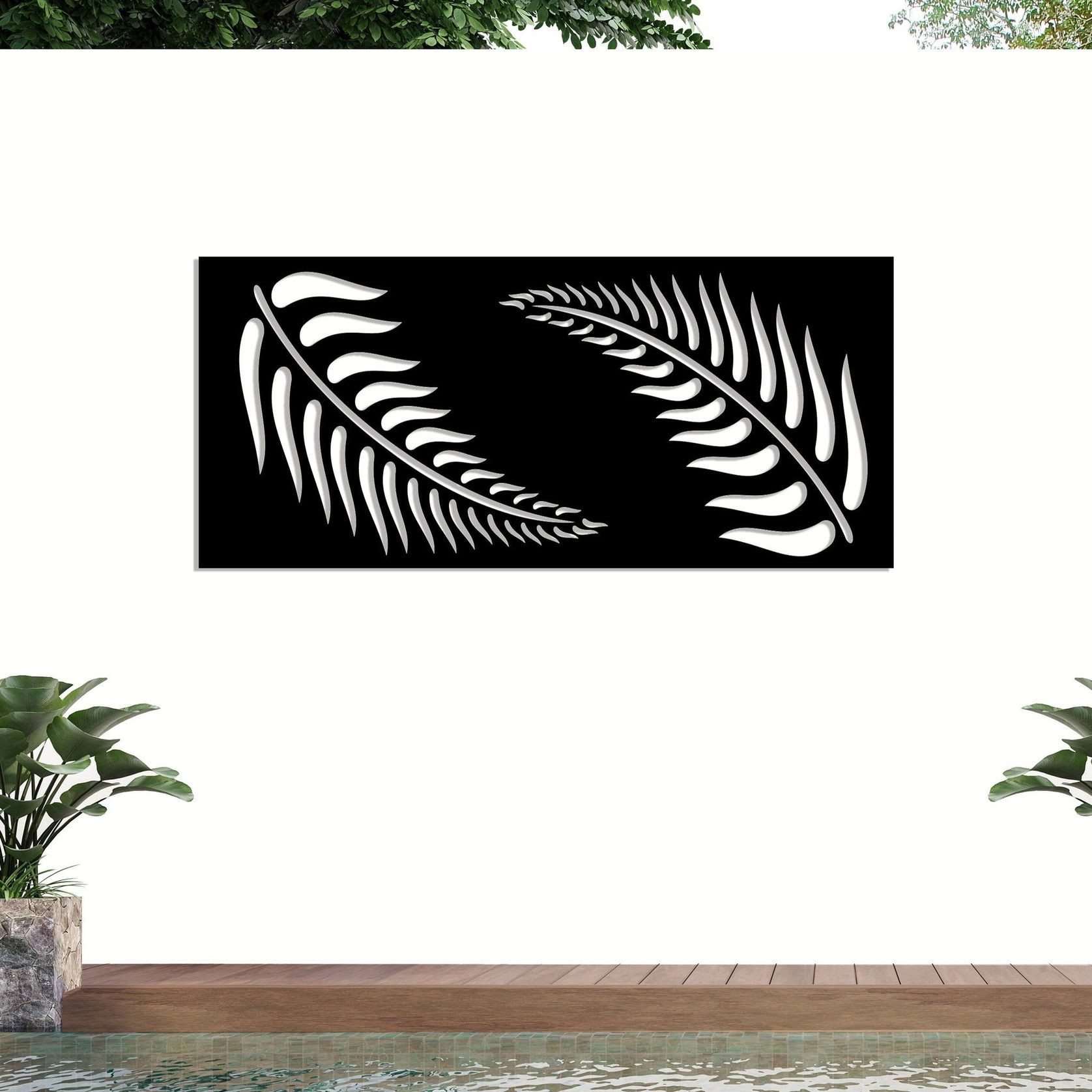 FERN PANEL 2 - Decorative Laser Cut Balustrade Panel gallery detail image