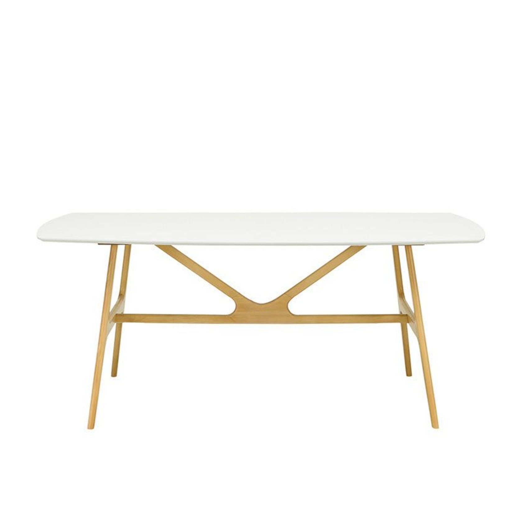 FILA Dining Table 1.8M - Natural & White gallery detail image