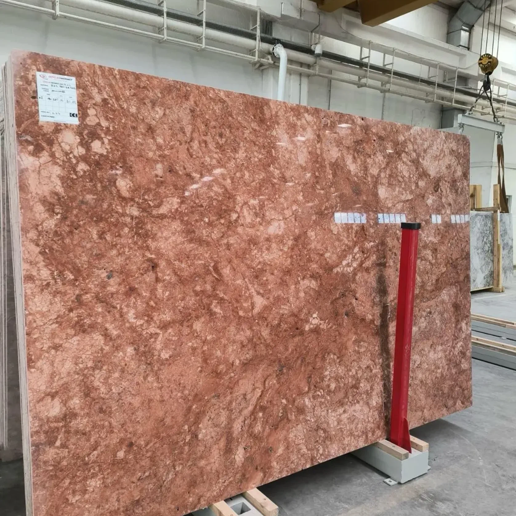 Flamingo Pink Cross Cut Travertine Benchtop gallery detail image