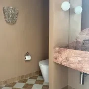 Flamingo Pink Cross Cut Travertine Benchtop gallery detail image