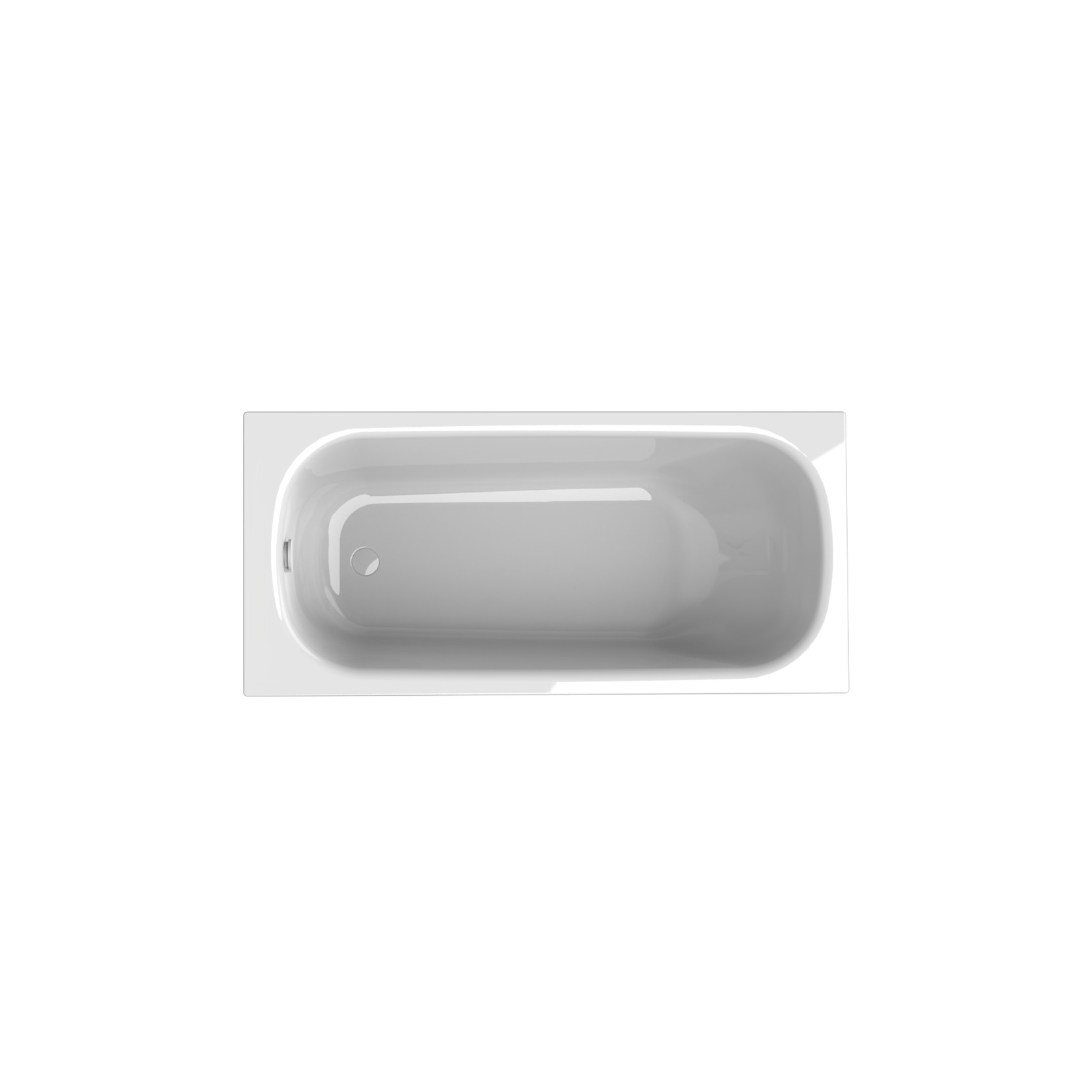 BetteForm 1600 Inset Bath Gloss White gallery detail image