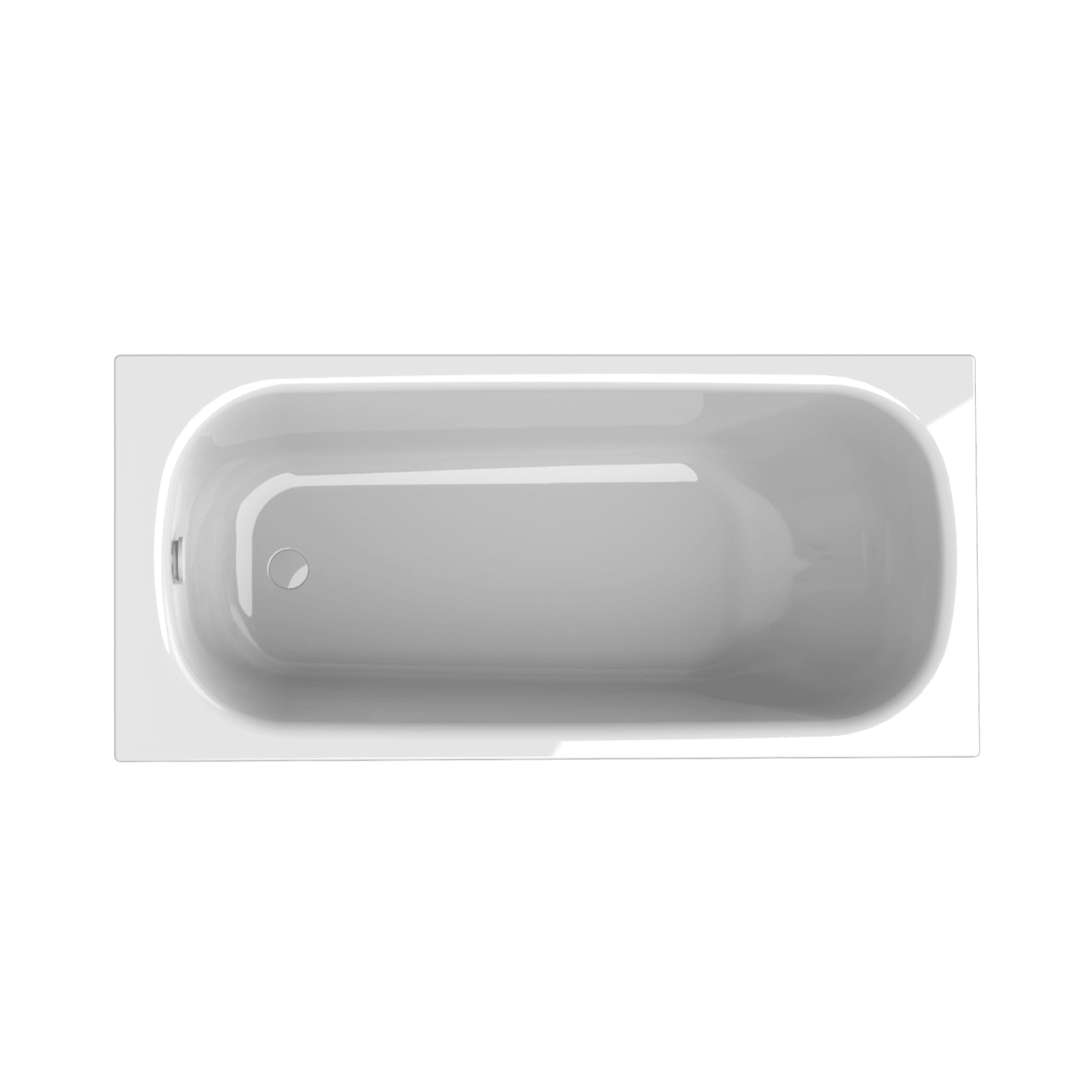 BetteForm 1600 Inset Bath Gloss White gallery detail image