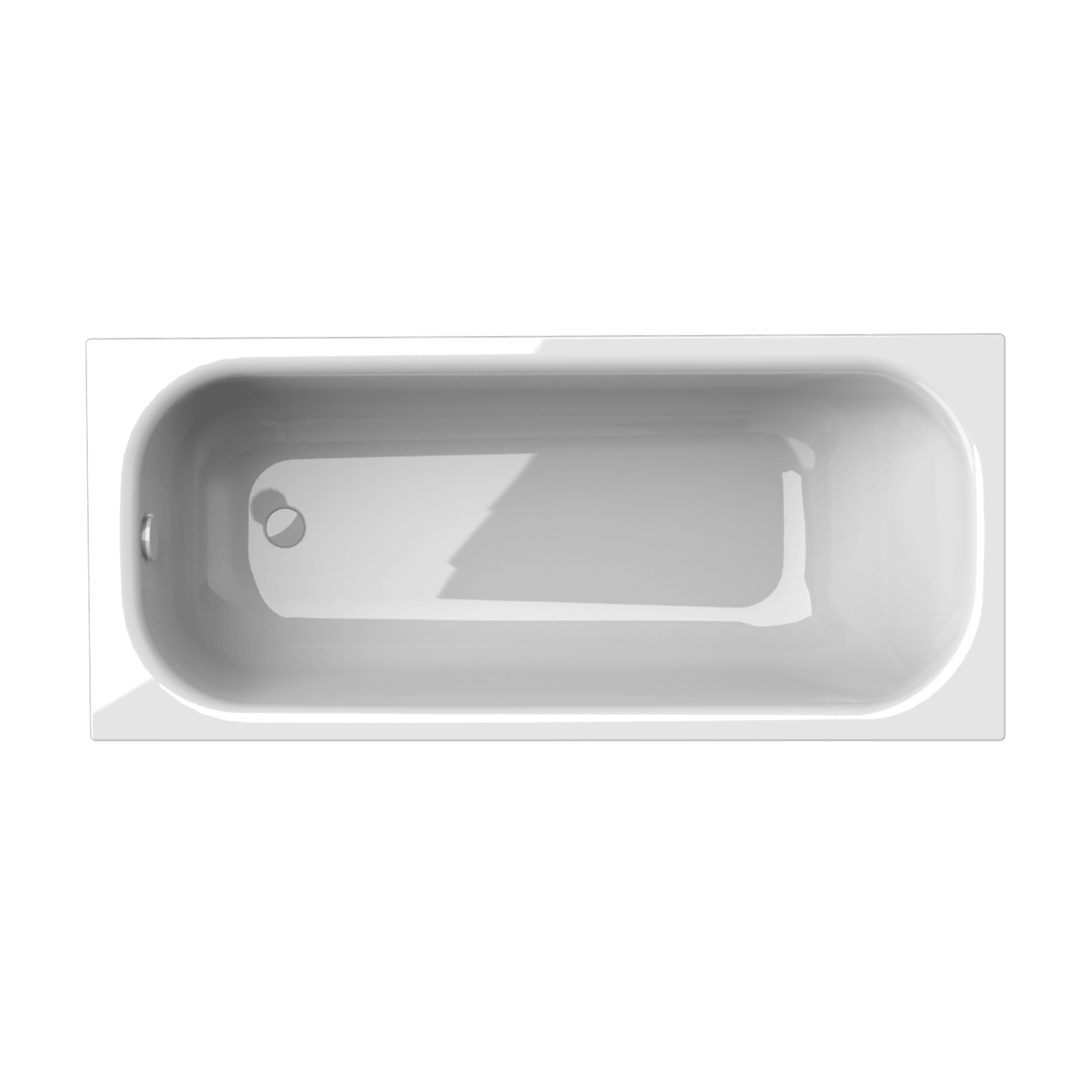 BetteForm 1700 Inset Bath Gloss White gallery detail image