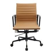 DAKIN Low Back Office Chair - Tan & Black gallery detail image