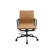 DAKIN Low Back Office Chair - Tan & Black gallery detail image