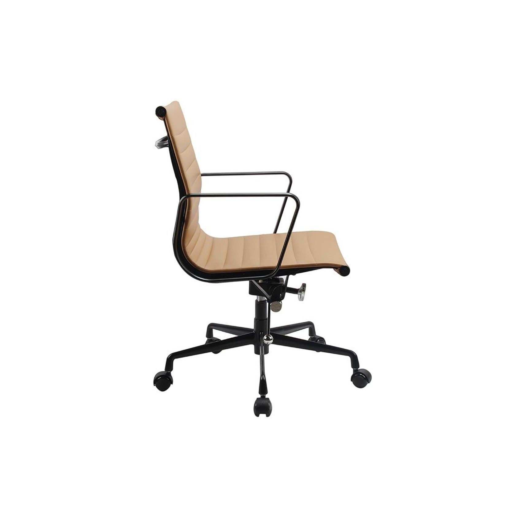 DAKIN Low Back Office Chair - Tan & Black gallery detail image