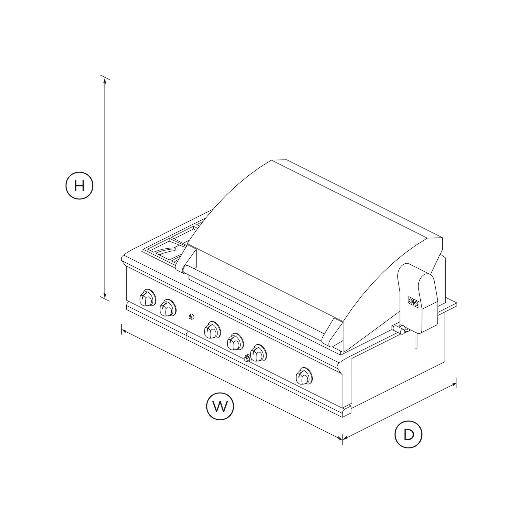 DCS Grill, 48", Rotisserie, Side Burners, LPG gallery detail image