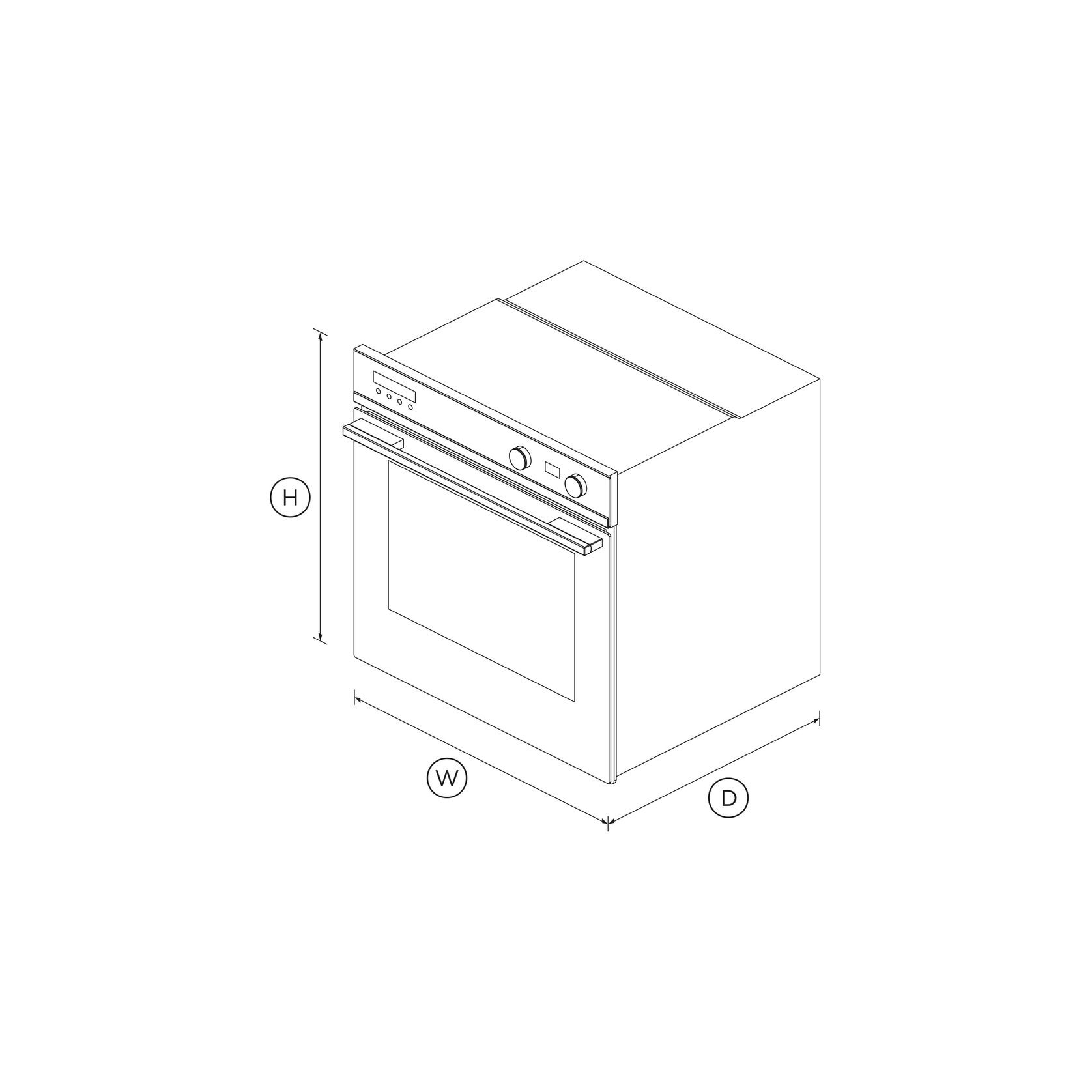 Oven, 60cm, 9 Function, Self-cleaning, Black gallery detail image
