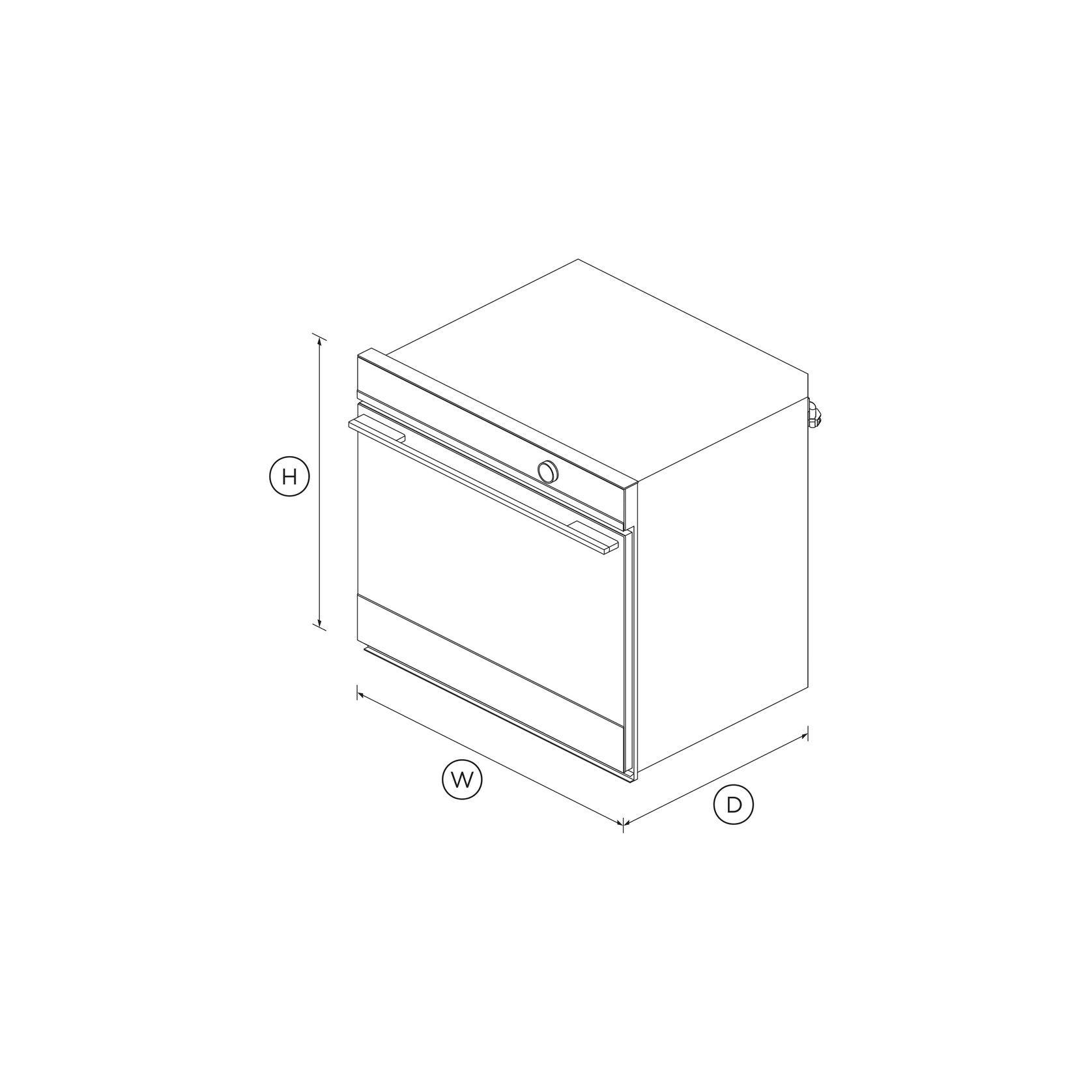 Oven, 76cm, 17 Function, Self-cleaning, Black gallery detail image