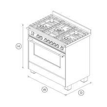 Freestanding Cooker, Dual Fuel, 90cm, 5 Burners, Self-cleaning, White gallery detail image