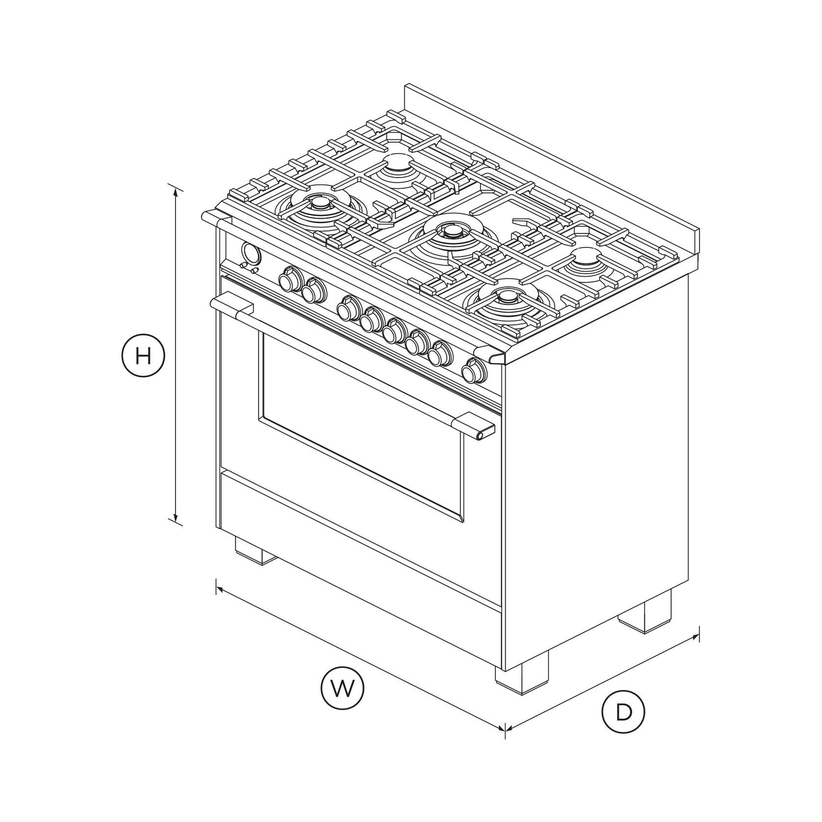 Freestanding Cooker, Dual Fuel, 90cm, 5 Burners, Self-cleaning, White gallery detail image