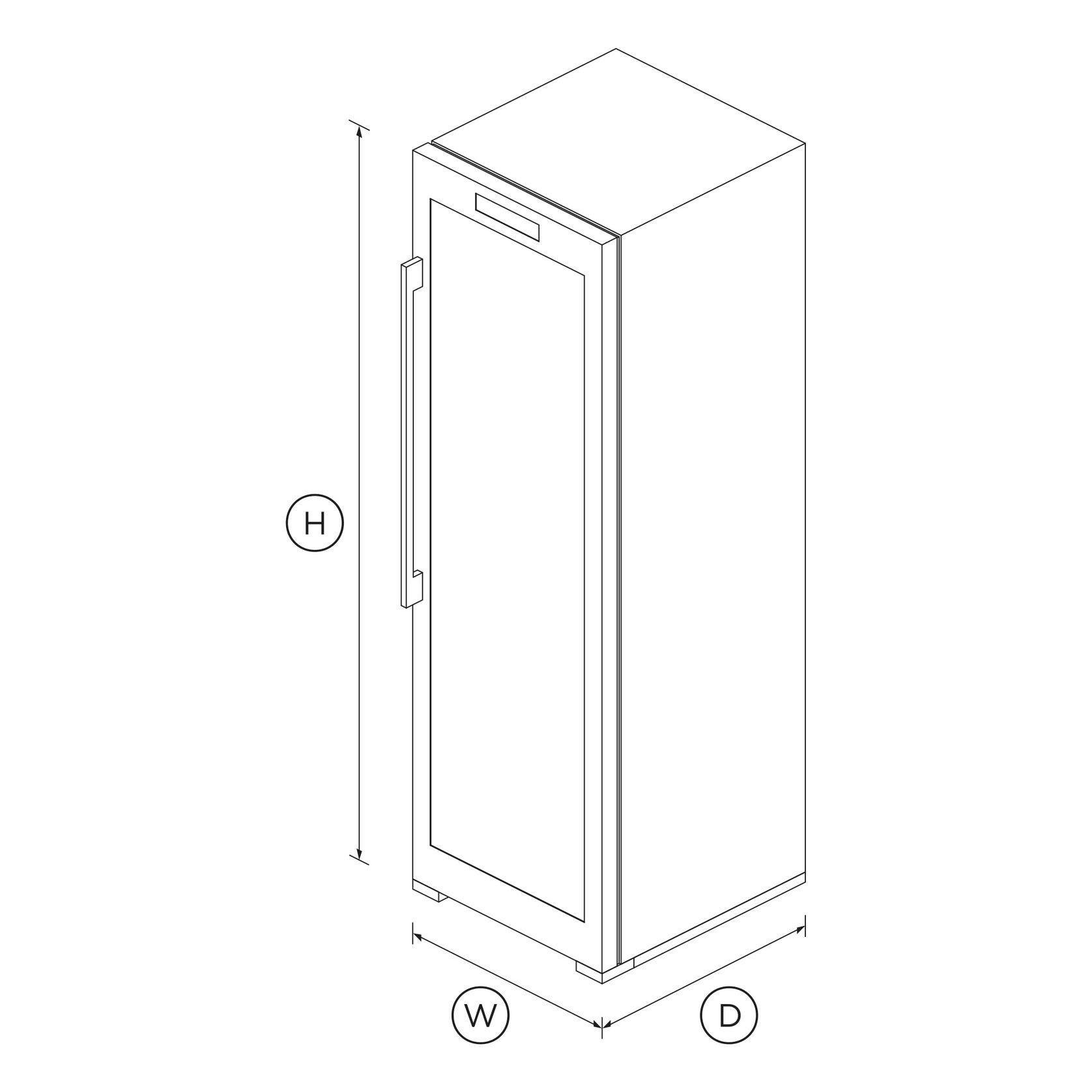 Wine Cabinet, 59.5cm, 144 bottles gallery detail image