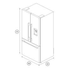 Freestanding French Door Refrigerator Freezer, 79cm, 487L, Ice & Water, Stainless Steel gallery detail image