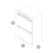 Double Oven, 76cm, 17 Function, Self-cleaning gallery detail image