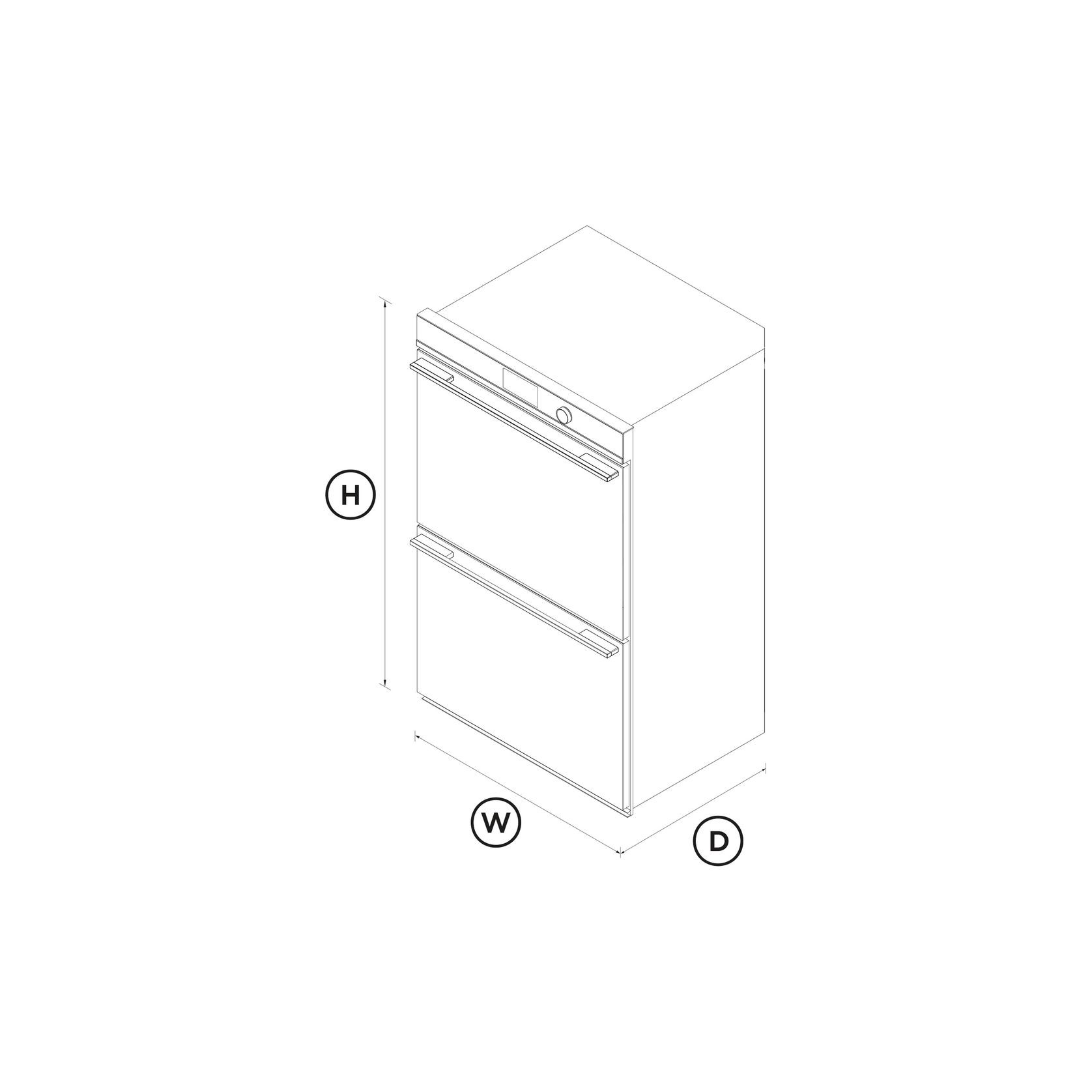 Double Oven, 76cm, 17 Function, Self-cleaning gallery detail image